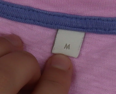 Boden Women Pink Basic Short Sleeve Cotton T-Shirt Size M