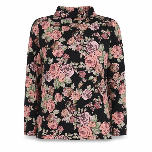 Next Teens Multicoloured Floral Roll Neck Long Sleeve Top Size 14
