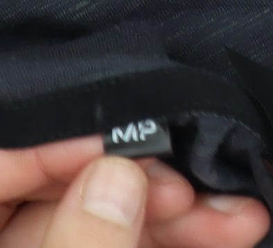 MP Men's Black Medium 1/4 Zip Lightweight Athletic Track Jacket