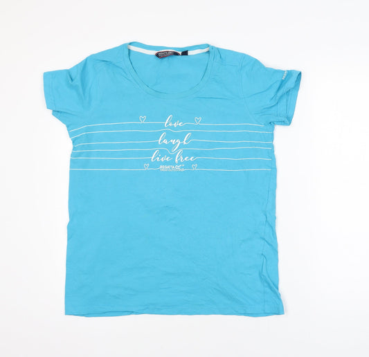 Regatta Unisex Blue XL Graphic Outdoor Cotton T-Shirt