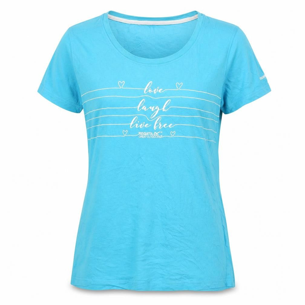 Regatta Unisex Blue XL Graphic Outdoor Cotton T-Shirt