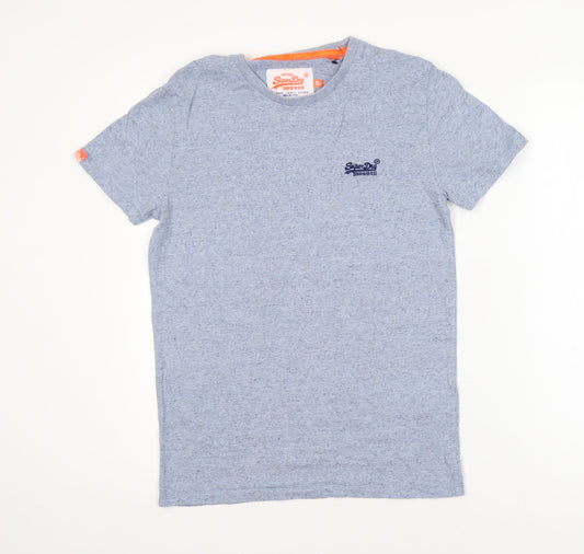 Superdry Men's Blue Crew Neck Short Sleeve Vintage T-Shirt Size S