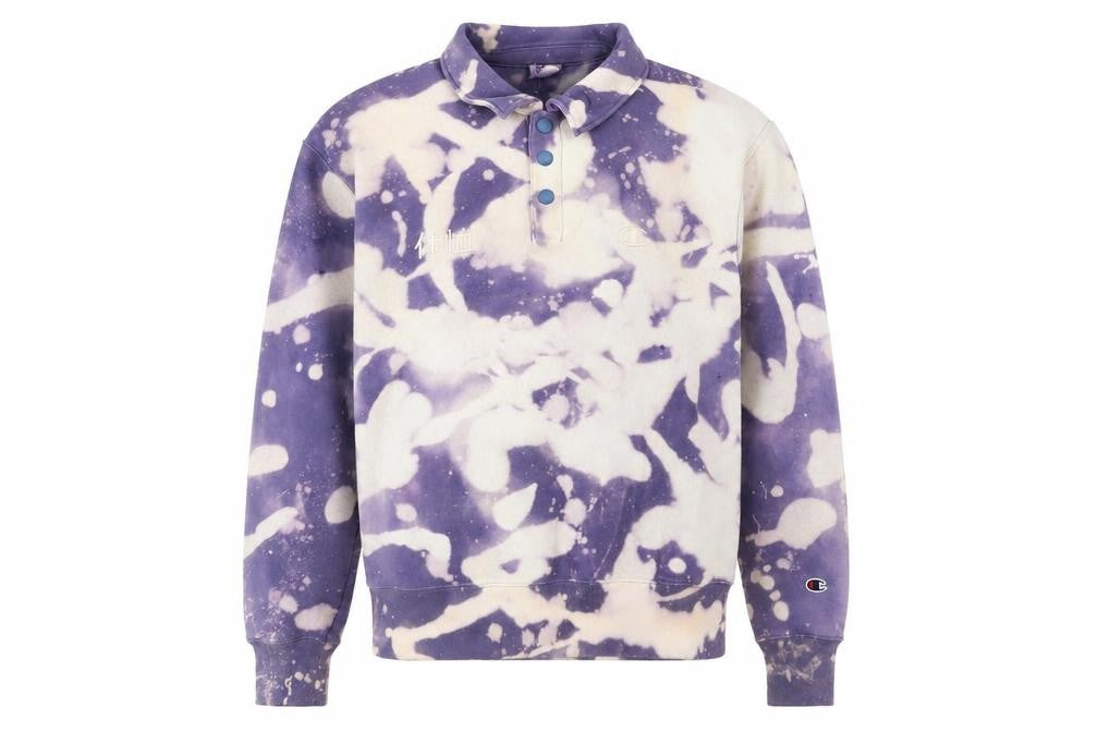 Champion Men’s Multicoloured Henley Sweatshirt Medium