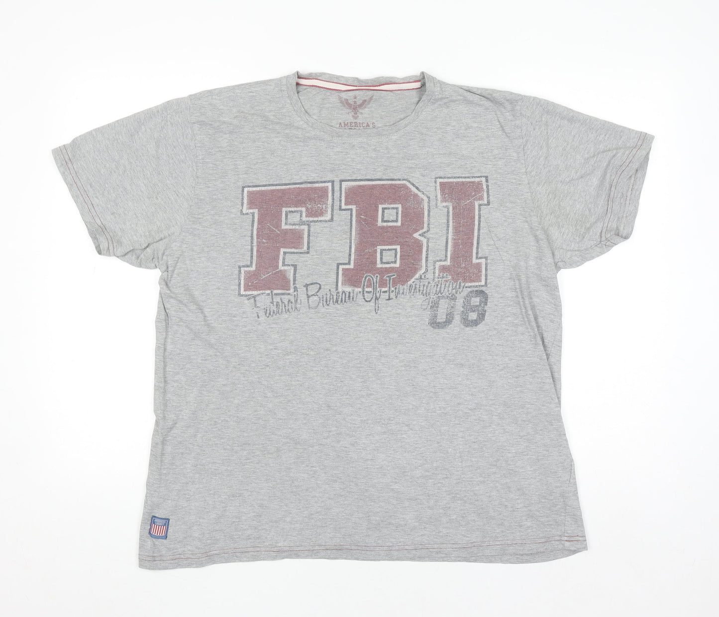 America's Legacy Men's Grey FBI Graphic T-Shirt Size XL