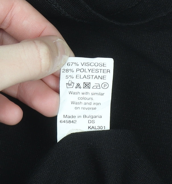River Island Womens Black Size 10 Fit & Flare Knee Length Dress