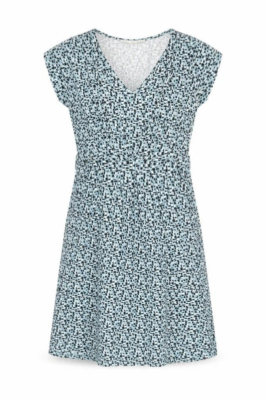 JoJo Maman Bébé Women Blue Geometric Wrap Dress Size S