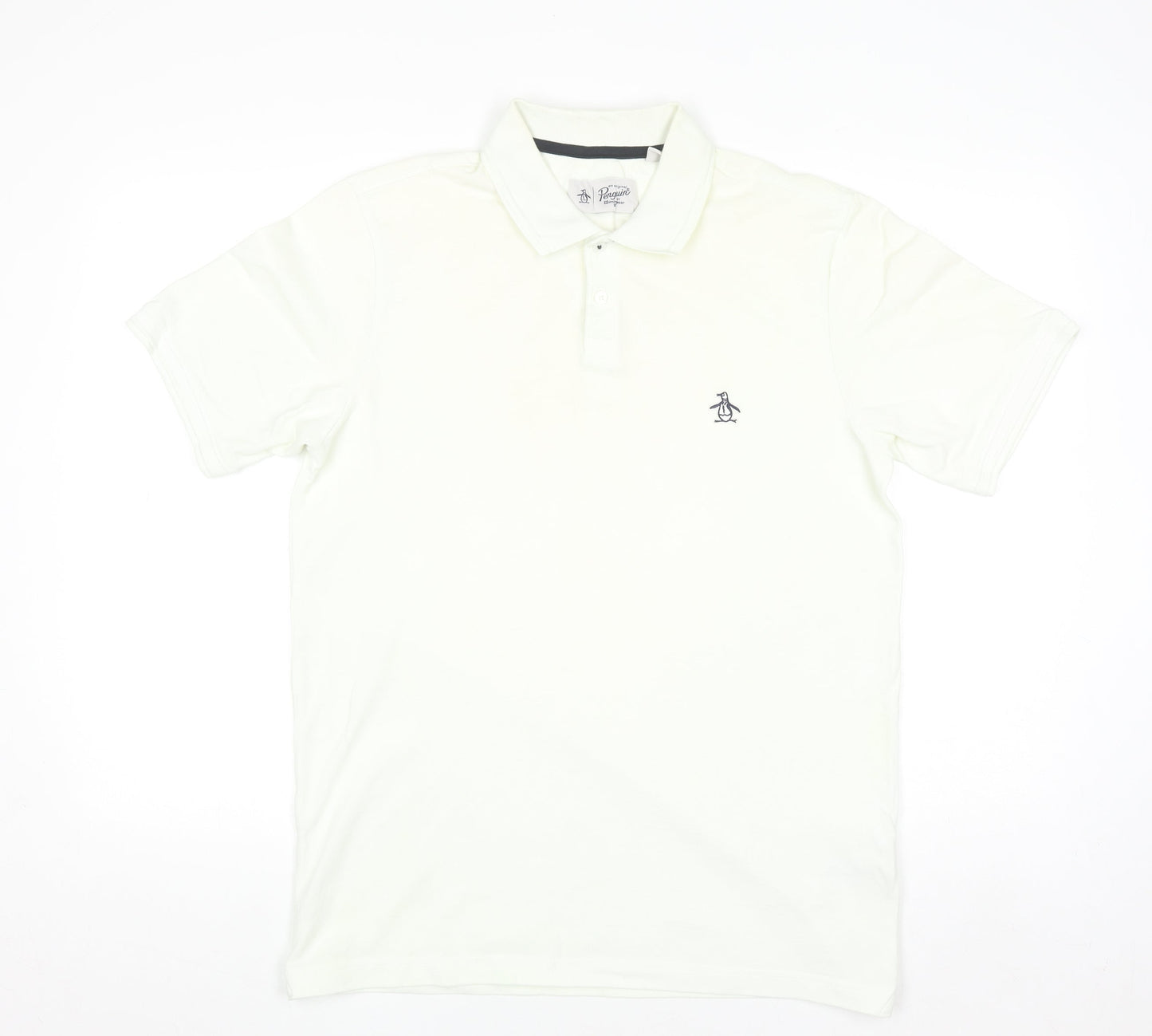 Original Penguin Men’s Ivory Cotton Polo Shirt Size L