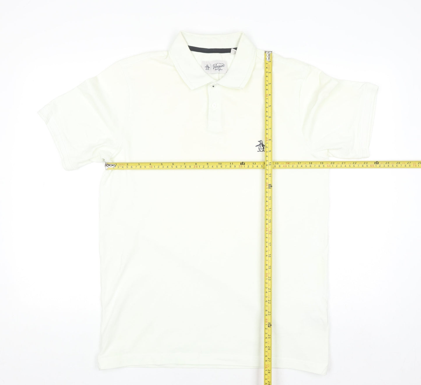 Original Penguin Men’s Ivory Cotton Polo Shirt Size L