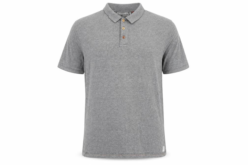 FCUK Men’s Grey Cotton Polo Shirt XL Short Sleeve Casual