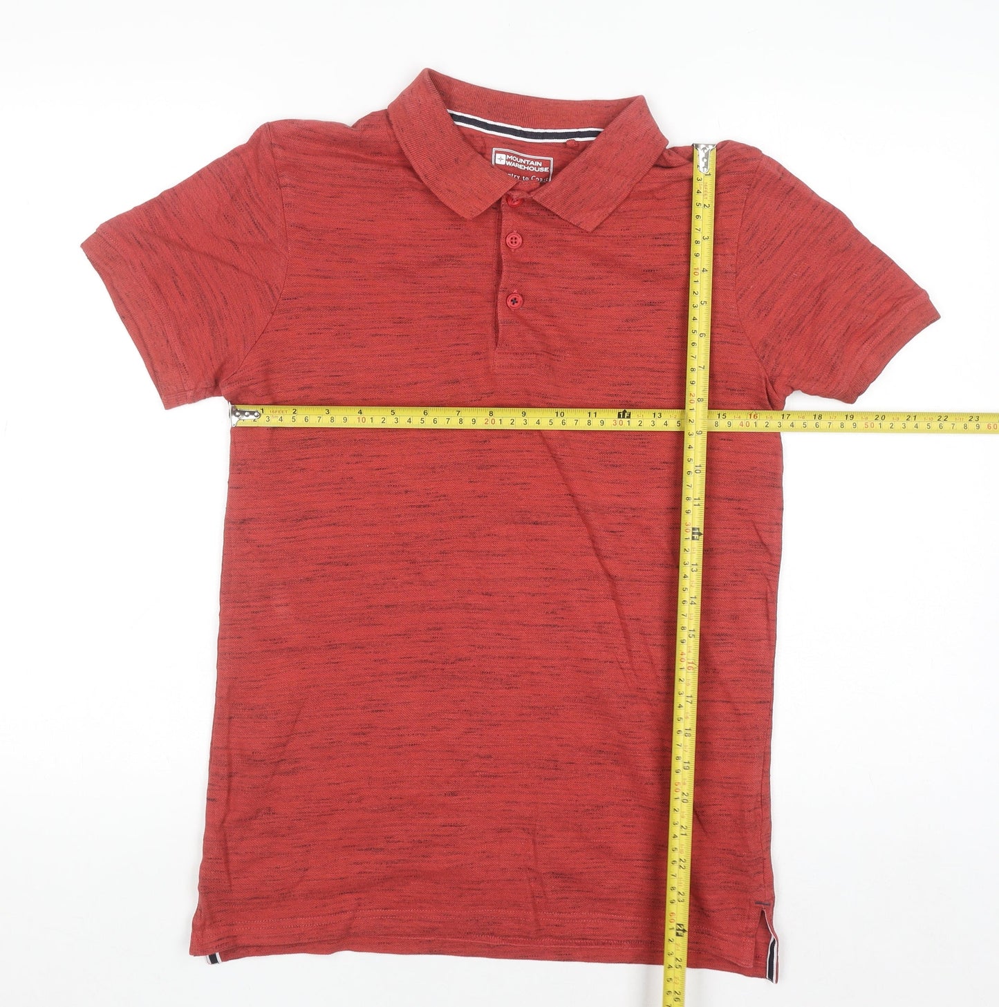 Mountain Warehouse Men's Red Cotton Blend Polo Shirt XS