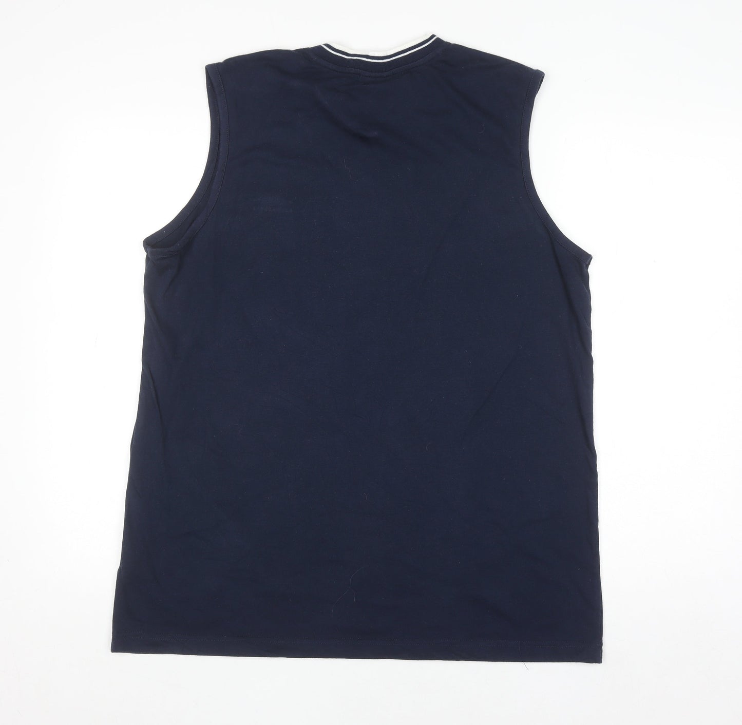 Umbro Men's Blue Sleeveless V-Neck Sports Top XL