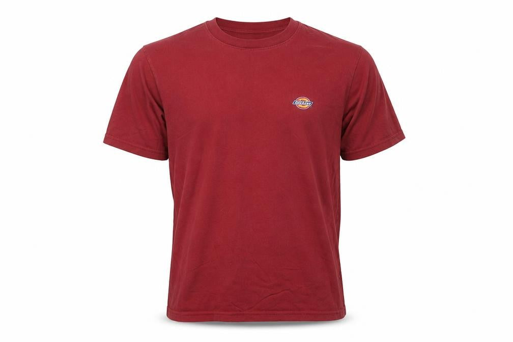 Dickies Men's Red XS Crew Neck Cotton Short Sleeve T-Shirt