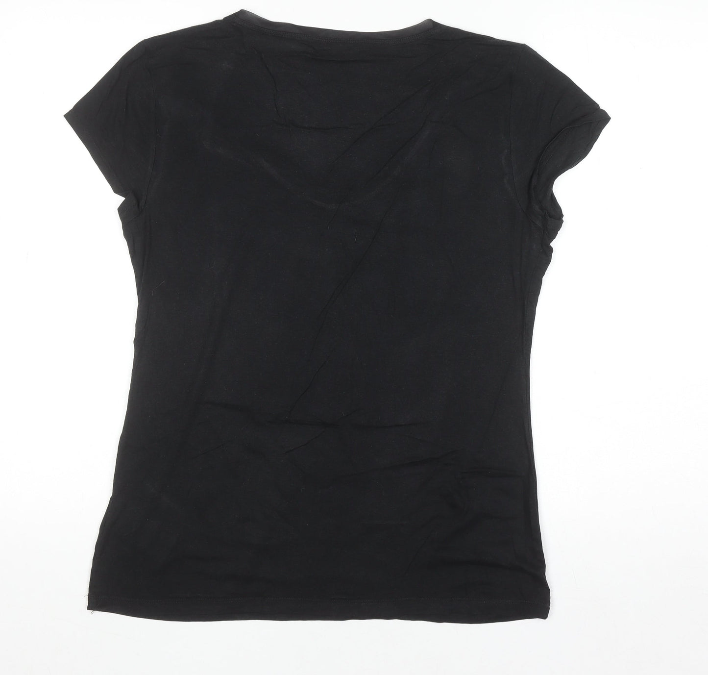 Banana Republic Women’s Black L Slim Fit Scoop Neck T-Shirt