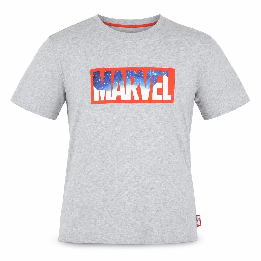 Marvel Men's Grey Graphic Crew Neck Short Sleeve T-Shirt M