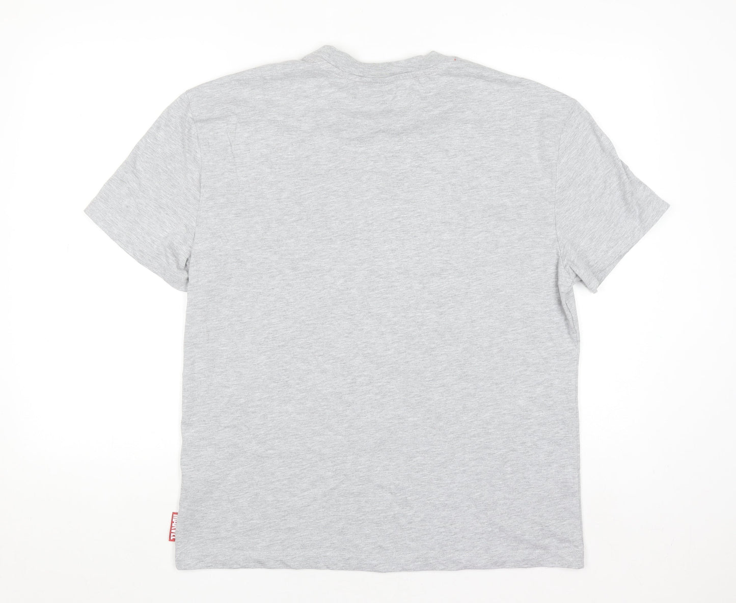 Marvel Men's Grey Graphic Crew Neck Short Sleeve T-Shirt M