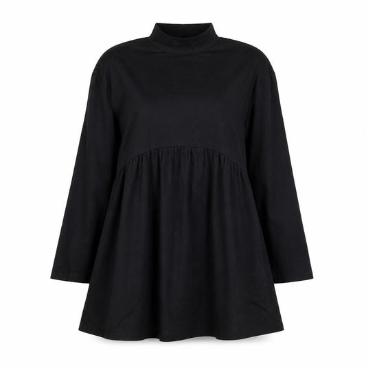 ASOS Women Black Size 12 Shift Dress Long Sleeve High Neck