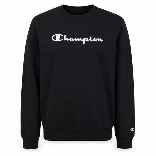 Champion Boys Black 2XL Pullover Fleece Sweatshirt with Logo Print