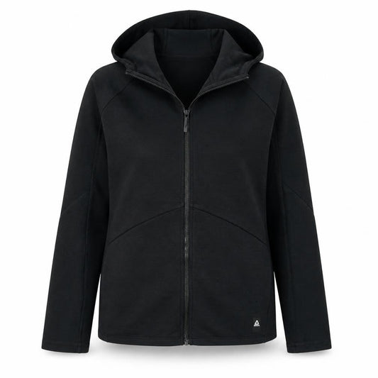 Reebok Women Black Full Zip Hoodie Size M Speedwick Training Top