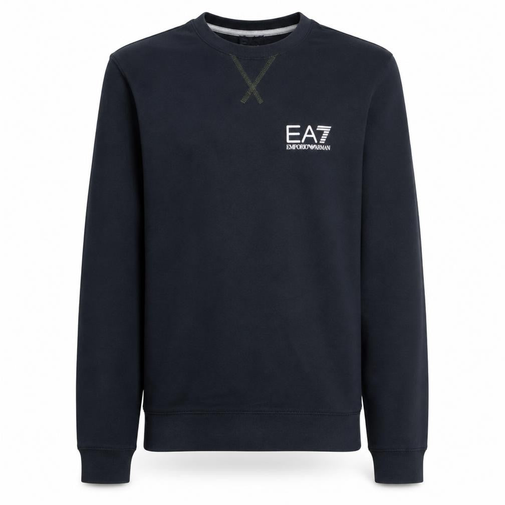 Emporio Armani EA7 Men's Black Cotton Crew Neck Sweatshirt M