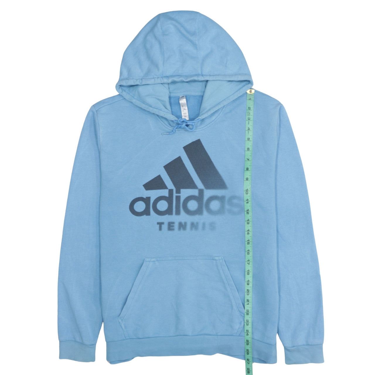 Adidas Men's Blue Pullover Hoodie M Tennis Sports Logo