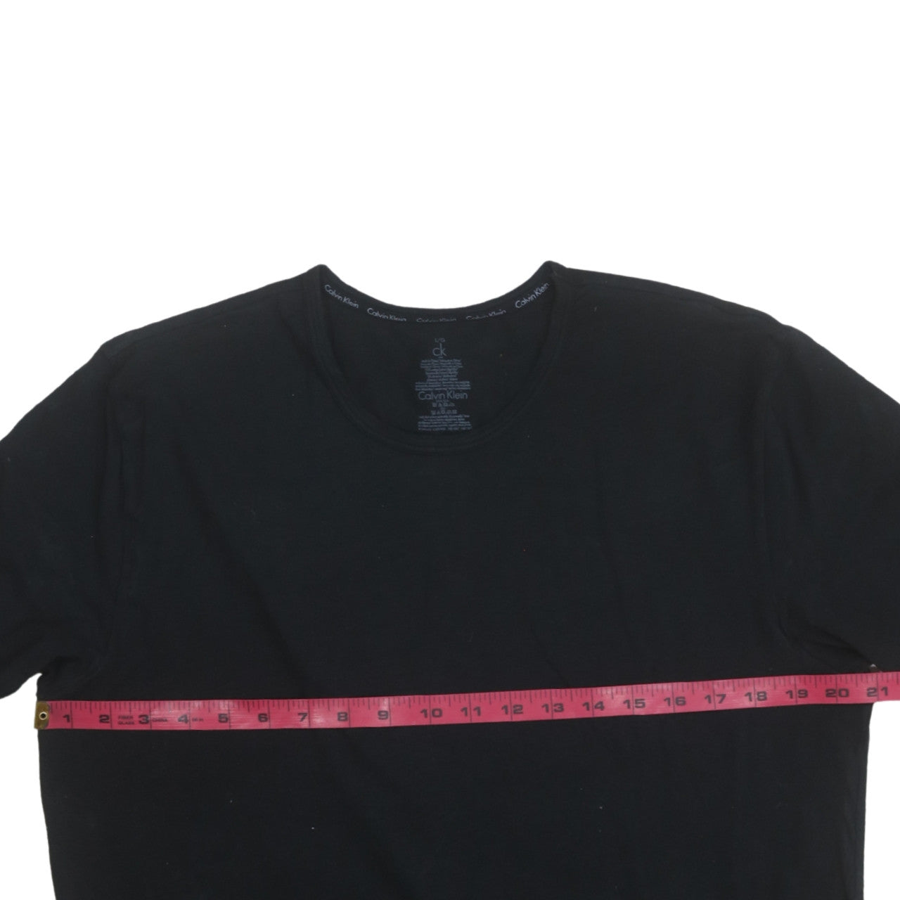 Calvin Klein Men's Black Cotton Long Sleeve Pyjama Top L