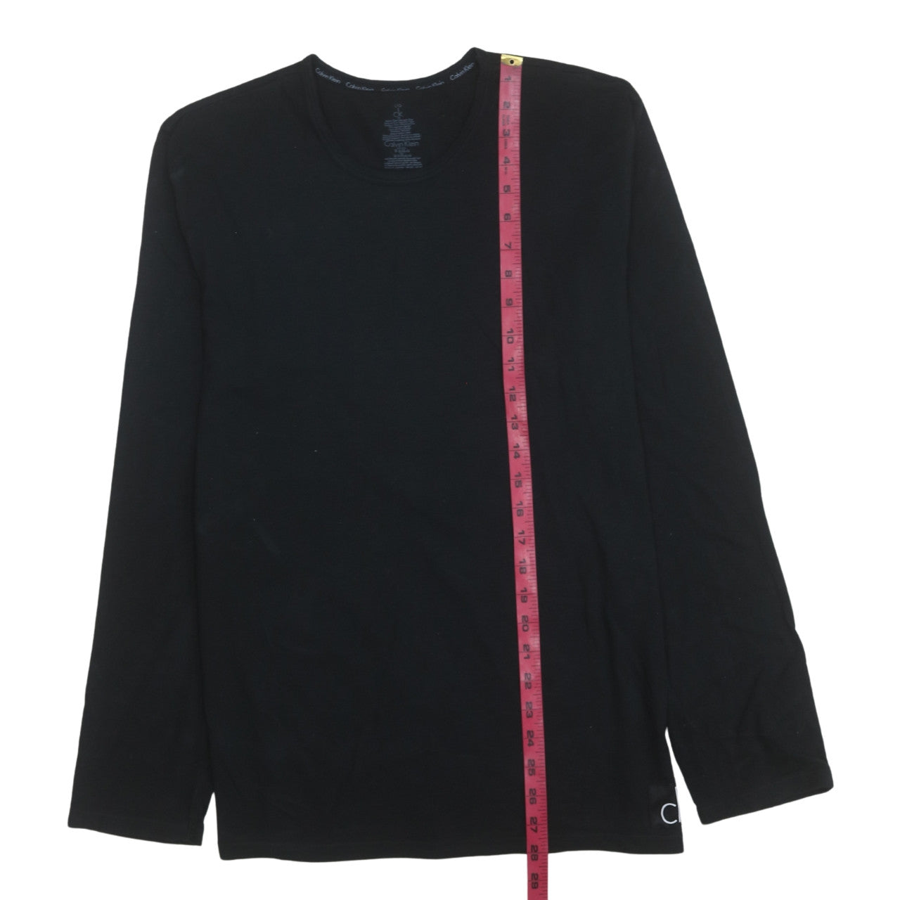 Calvin Klein Men's Black Cotton Long Sleeve Pyjama Top L