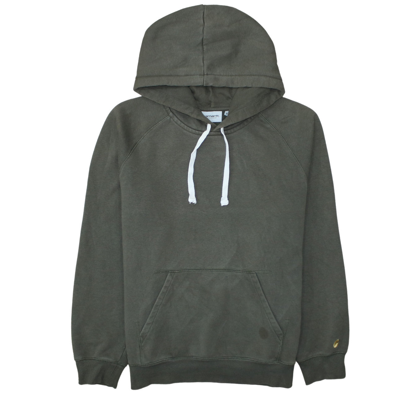 Carhartt Men's Green Pullover Hoodie M Fleece Cotton Blend