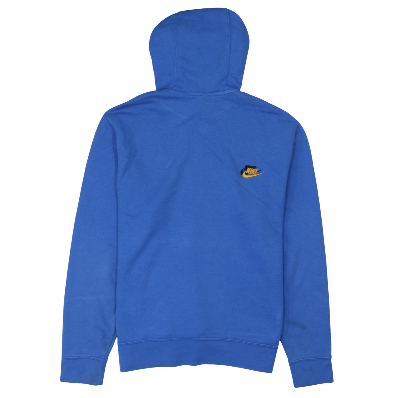 Nike Men's Blue Pullover Hoodie Medium Embroidered Logo Fleece