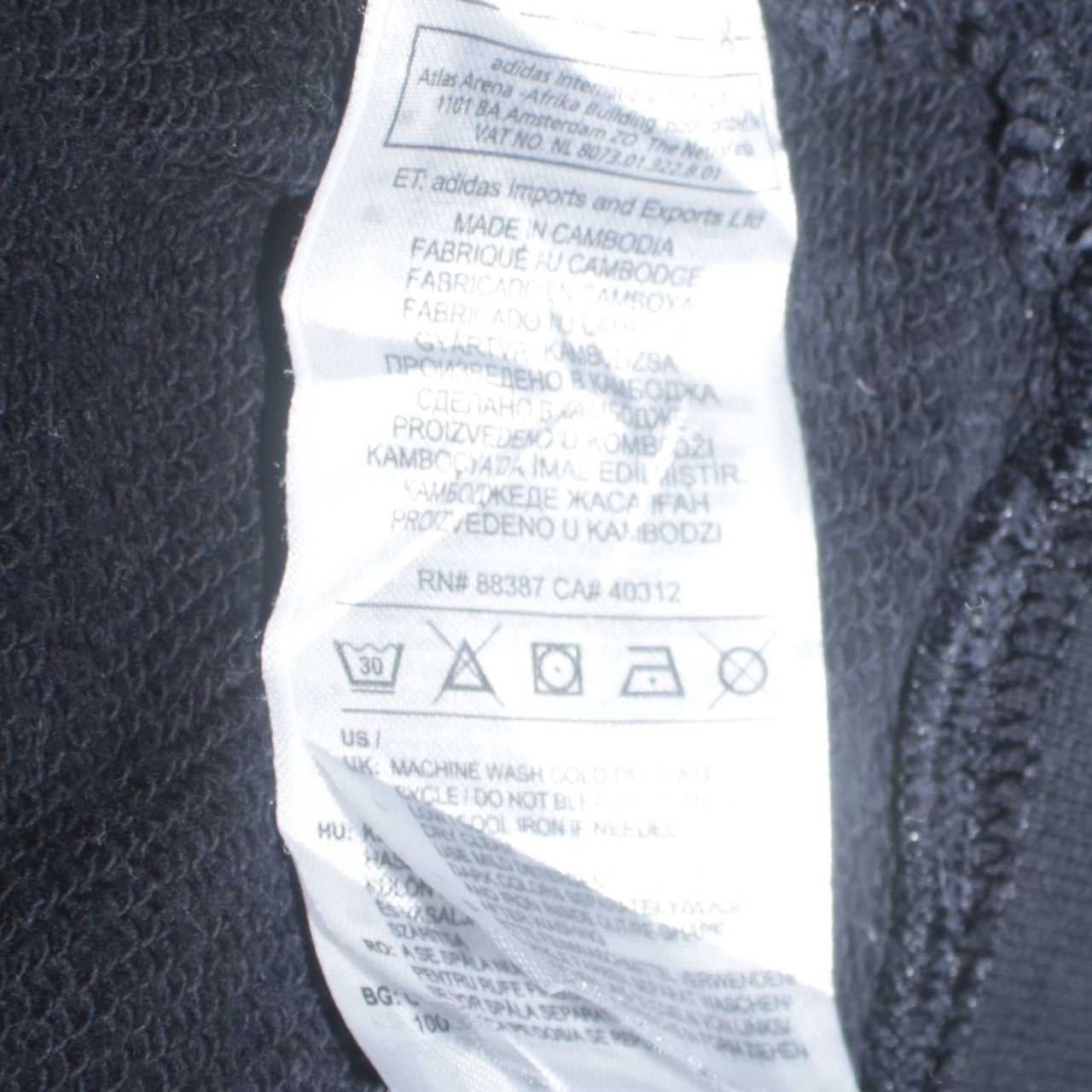 Adidas Women Black Size 16 Cropped Hoodie with Stripes