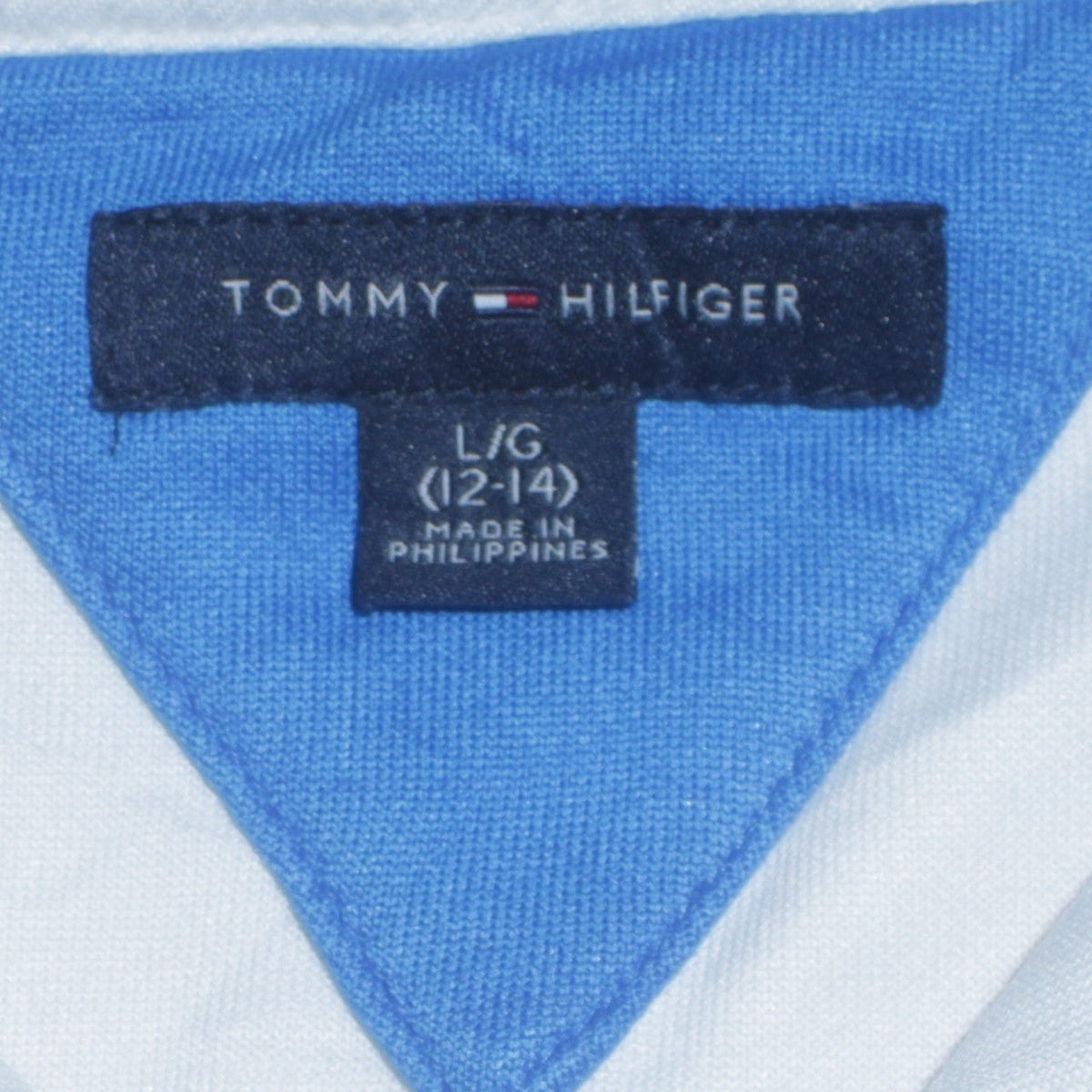 Tommy Hilfiger Boys White Blue Full Zip Sweatshirt Size 12-14 Years