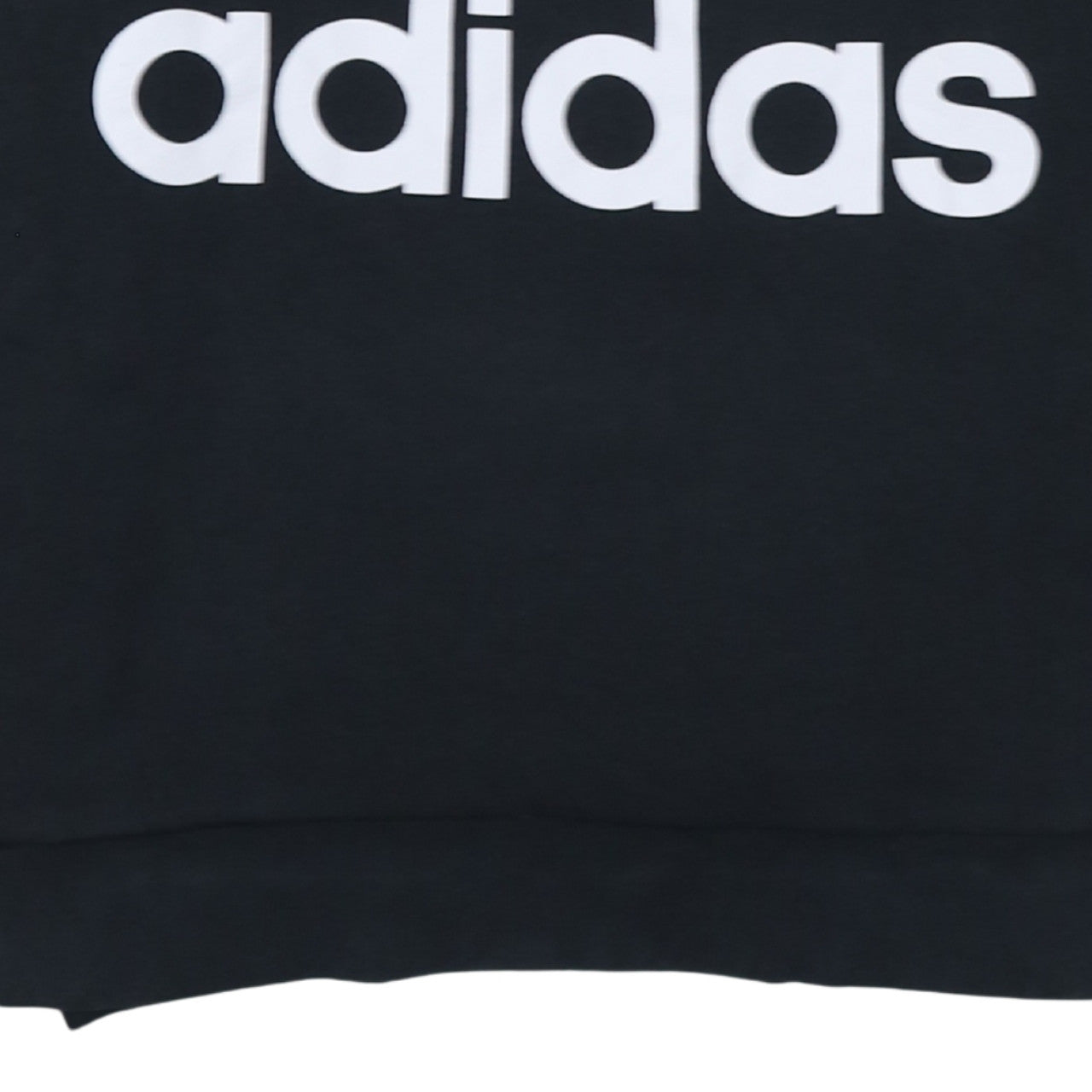 Adidas Womens Black Logo Crew Neck Sweatshirt Size 12