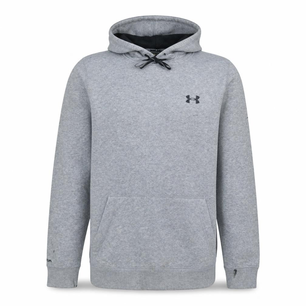 Under Armour Mens Grey Pullover Hoodie Size S Sports Fleece