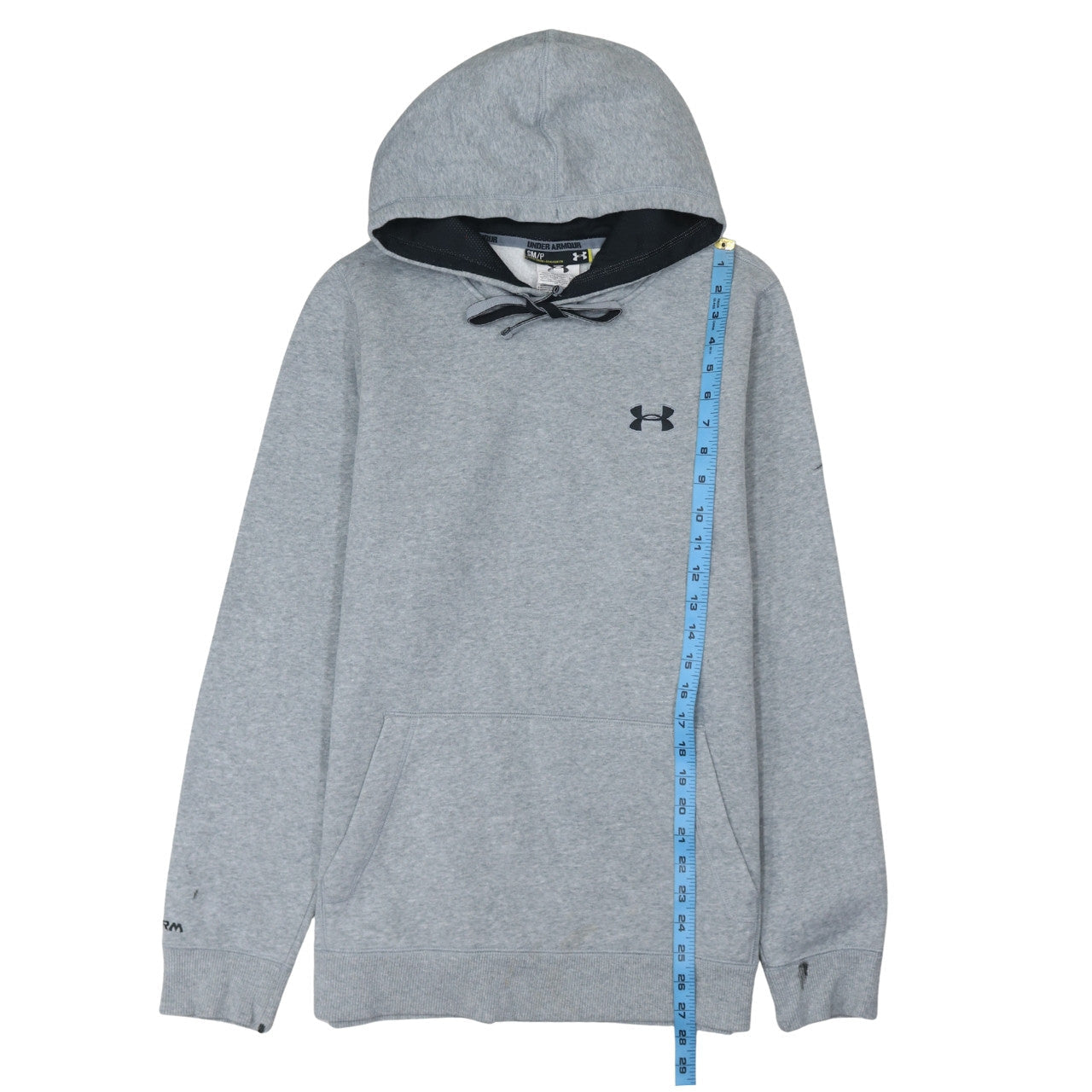Under Armour Mens Grey Pullover Hoodie Size S Sports Fleece