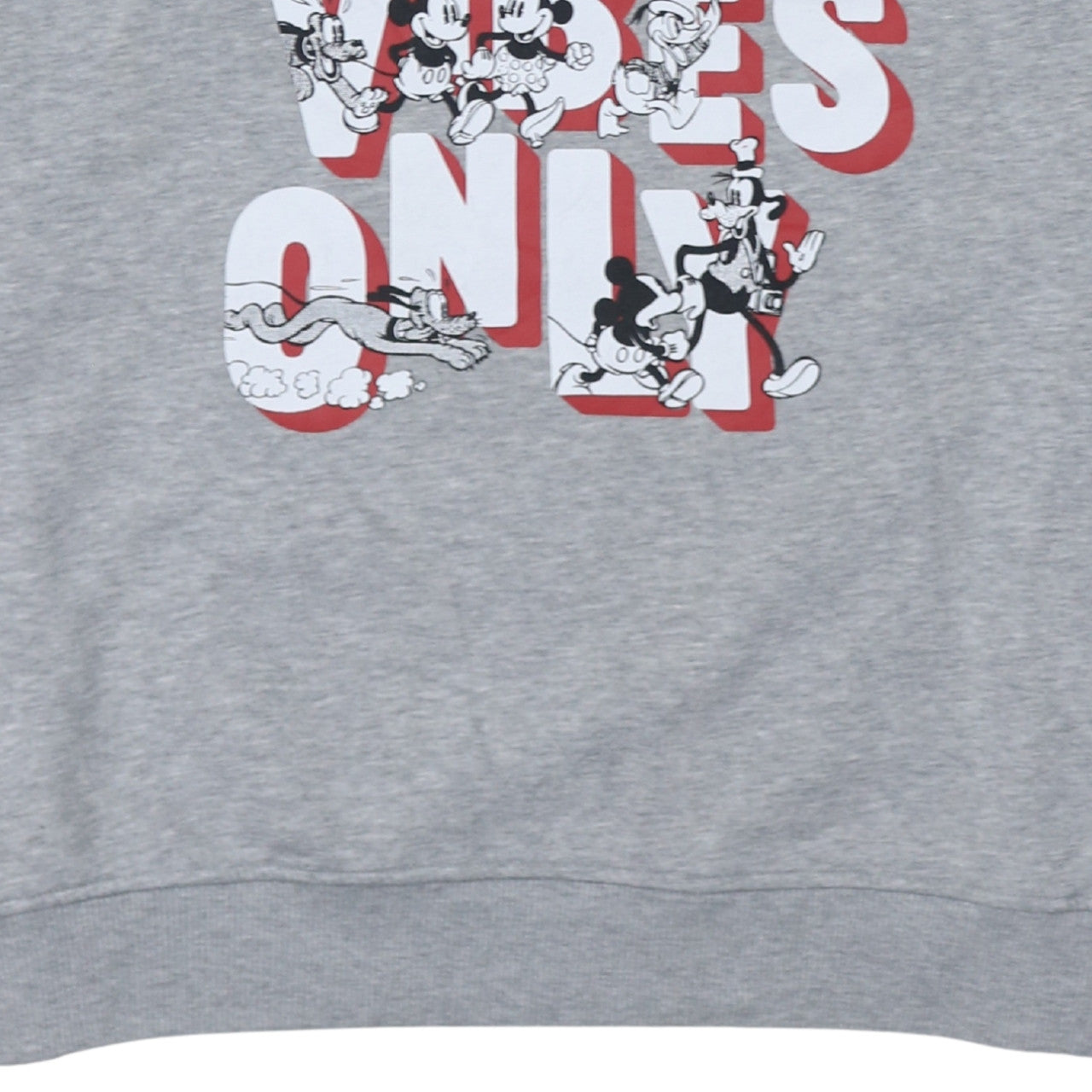 Disney Primark Women's Grey Mickey Mouse Graphic Sweatshirt M 12-14