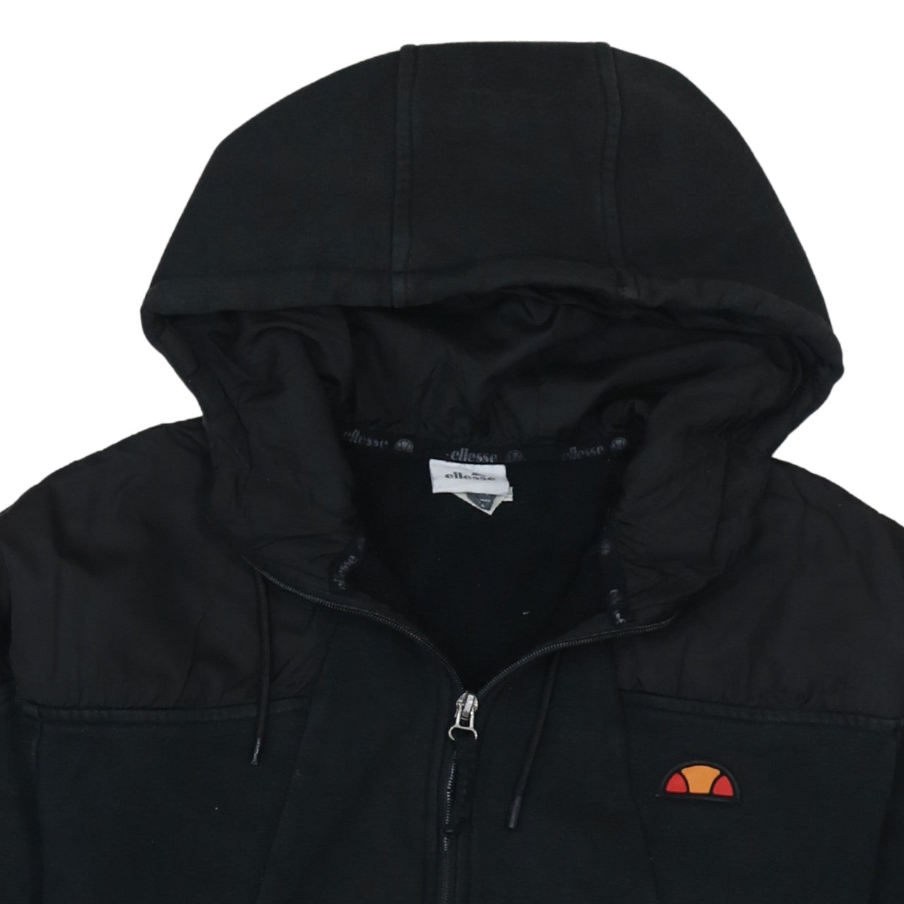 Ellesse Men’s Black Full Zip Hoodie Size L Regular Fit