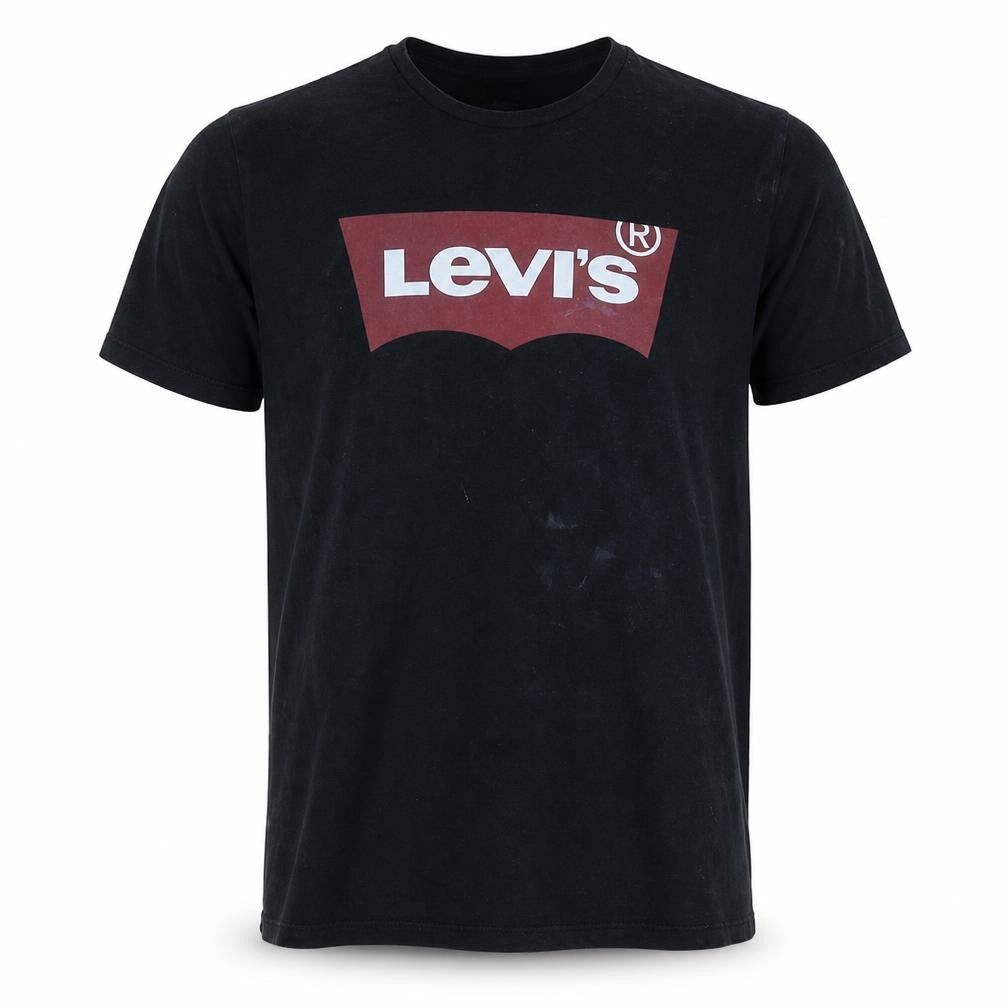 Levi's Men's Black XL Crew Neck Short Sleeve Logo T-Shirt
