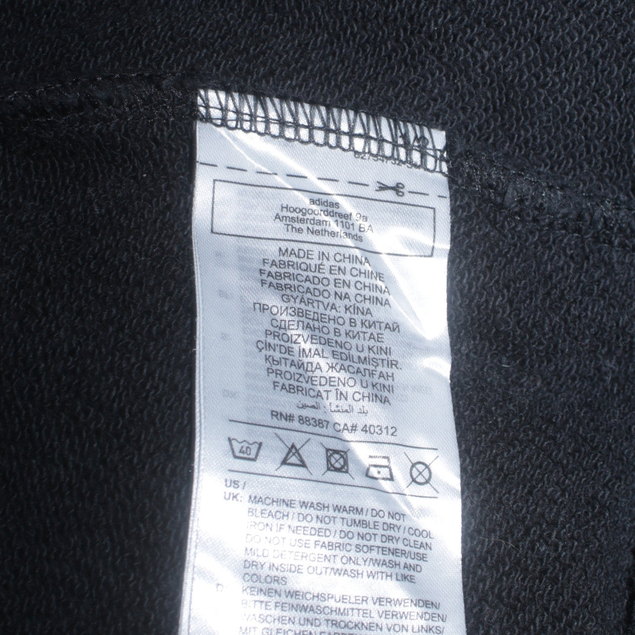 Adidas Women Black Size 16 Pullover Hoodie Cotton Blend