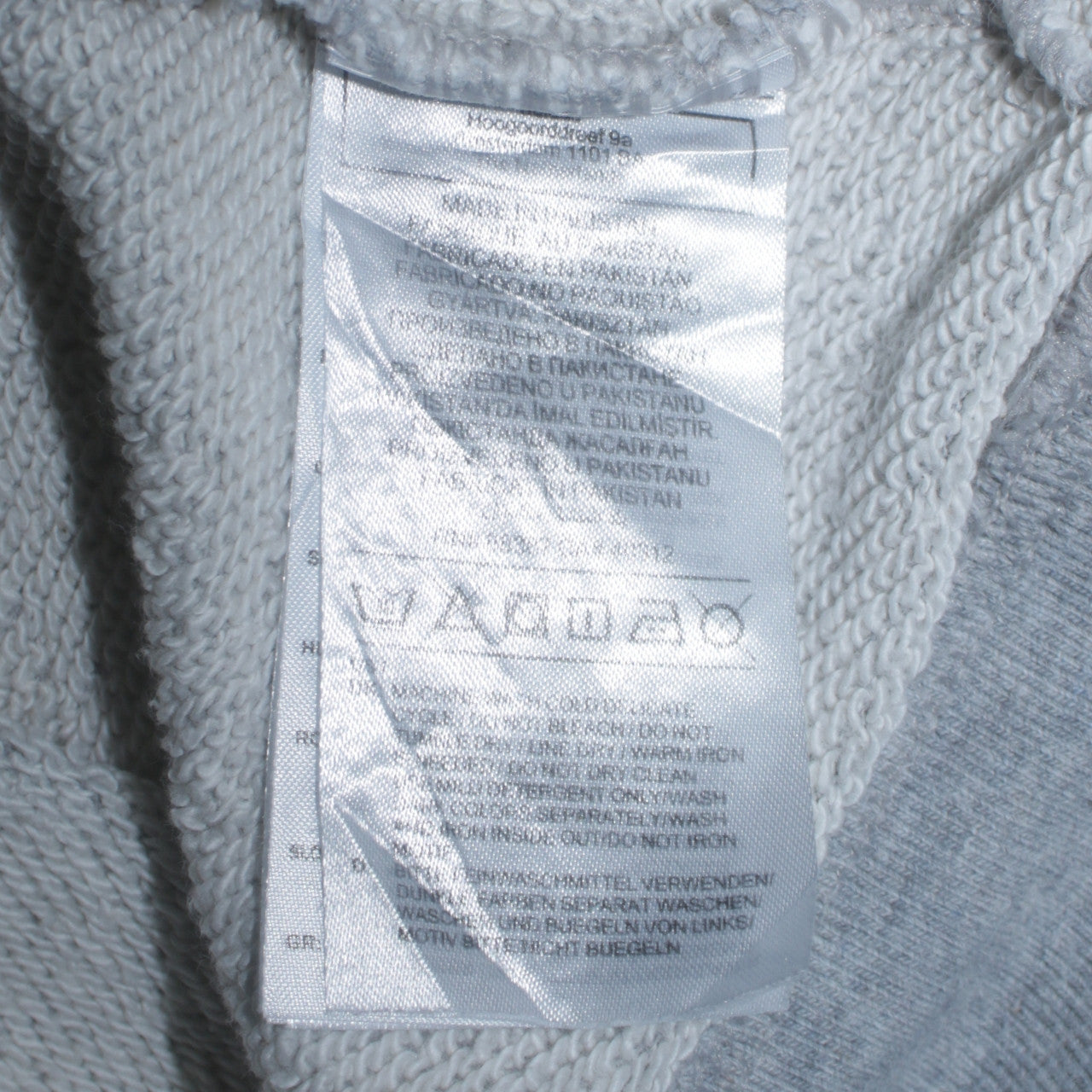 Adidas Women Grey Pullover Hoodie Size 8 Logo Hooded Sweatshirt