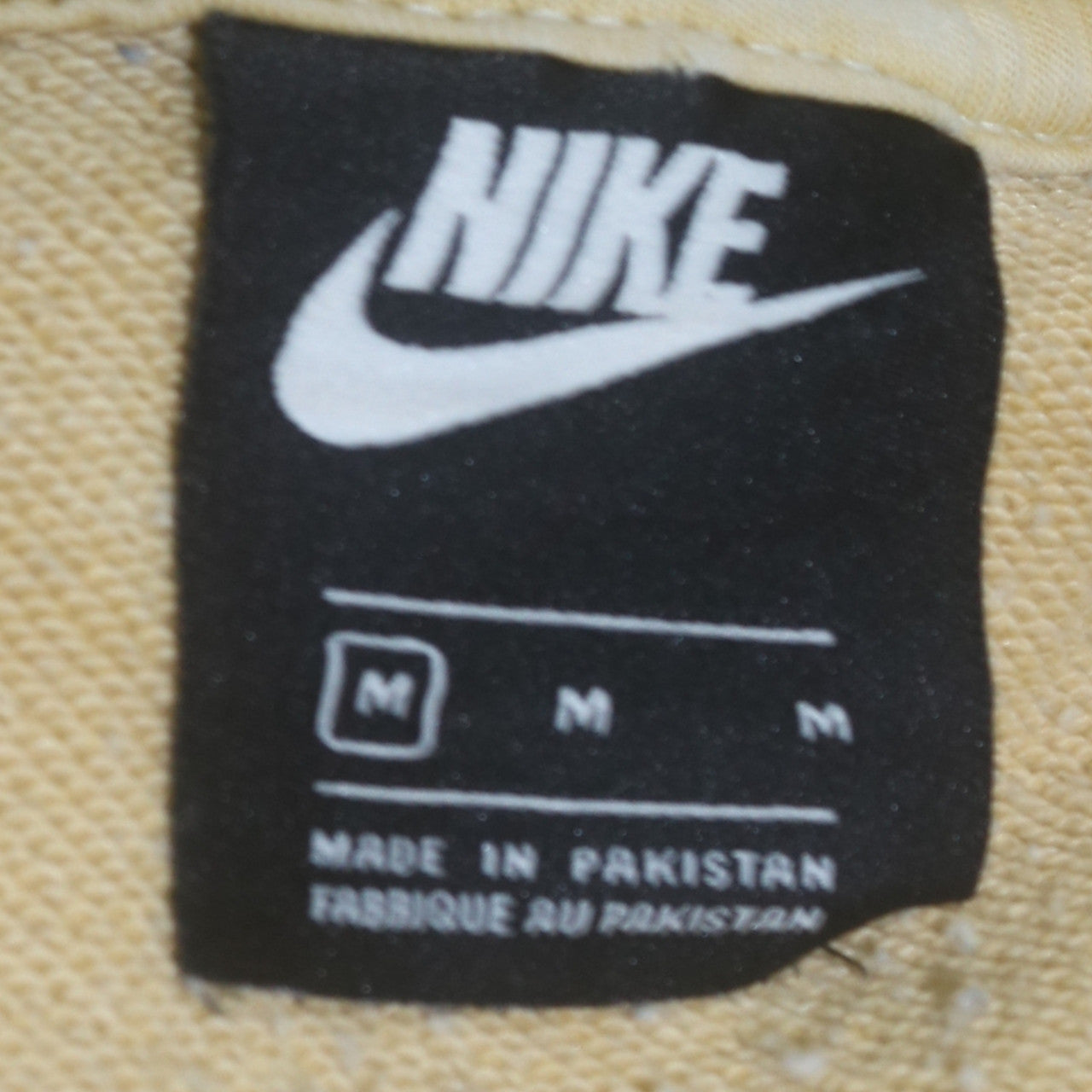 Nike Women Beige Crew Neck Pullover Sweatshirt M Cotton Blend