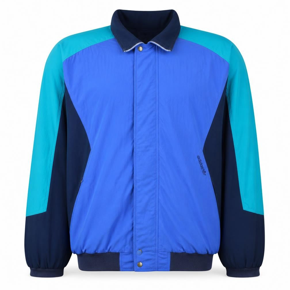 Adidas Men's Blue XL Retro 90s Windbreaker Jacket