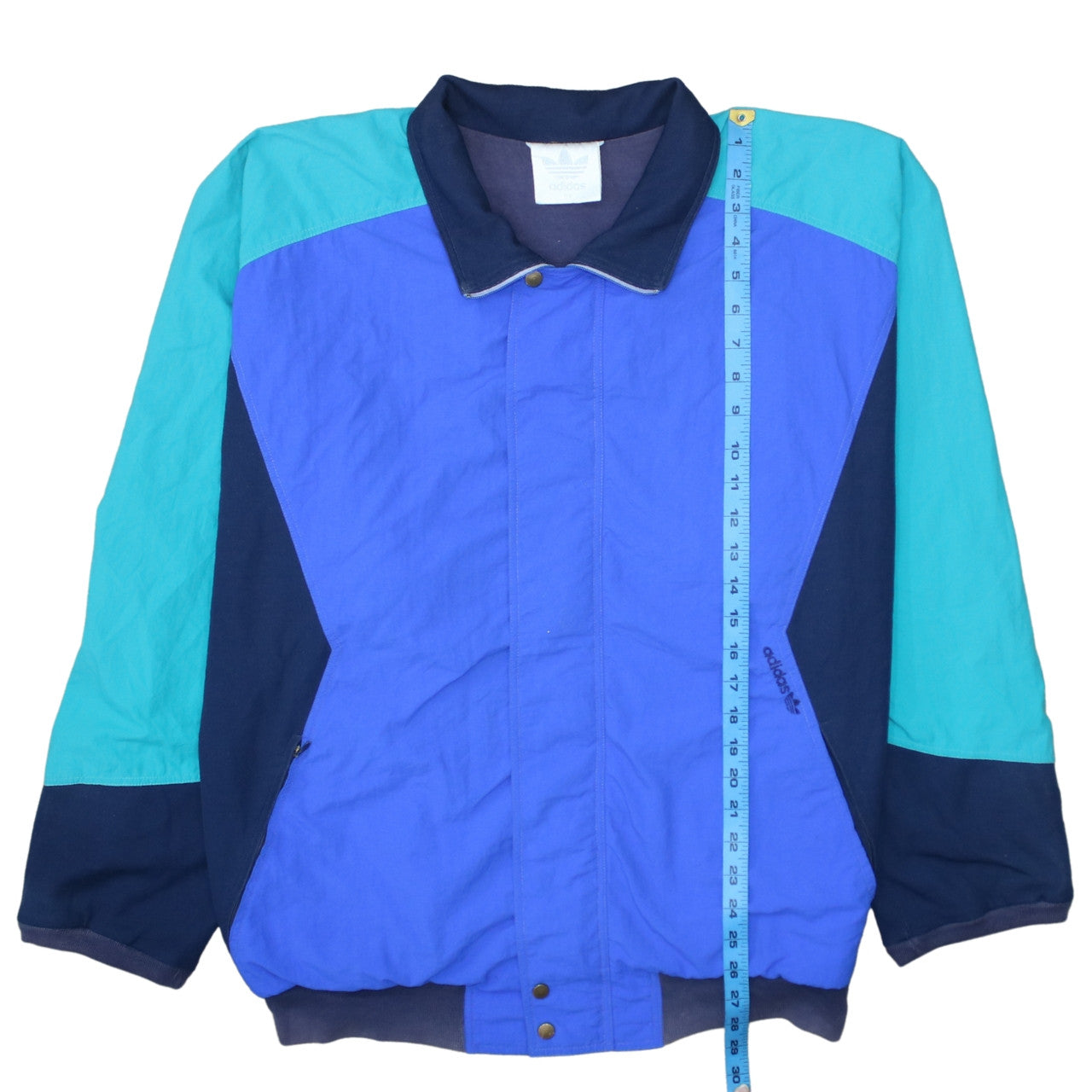 Adidas Men's Blue XL Retro 90s Windbreaker Jacket
