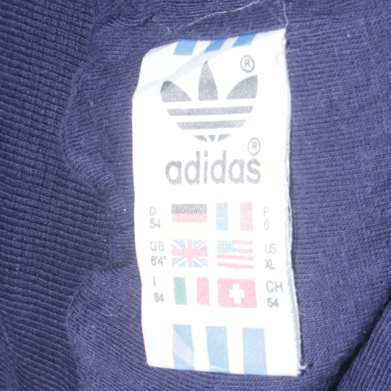 Adidas Men's Blue XL Retro 90s Windbreaker Jacket