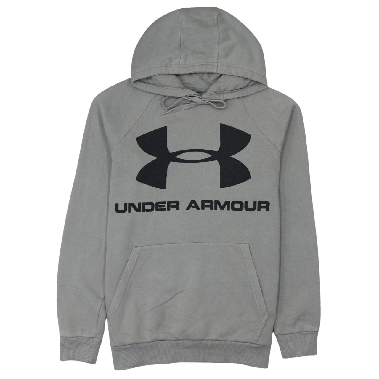 Under Armour Men's Grey Pullover Hoodie Small Logo Sportswear