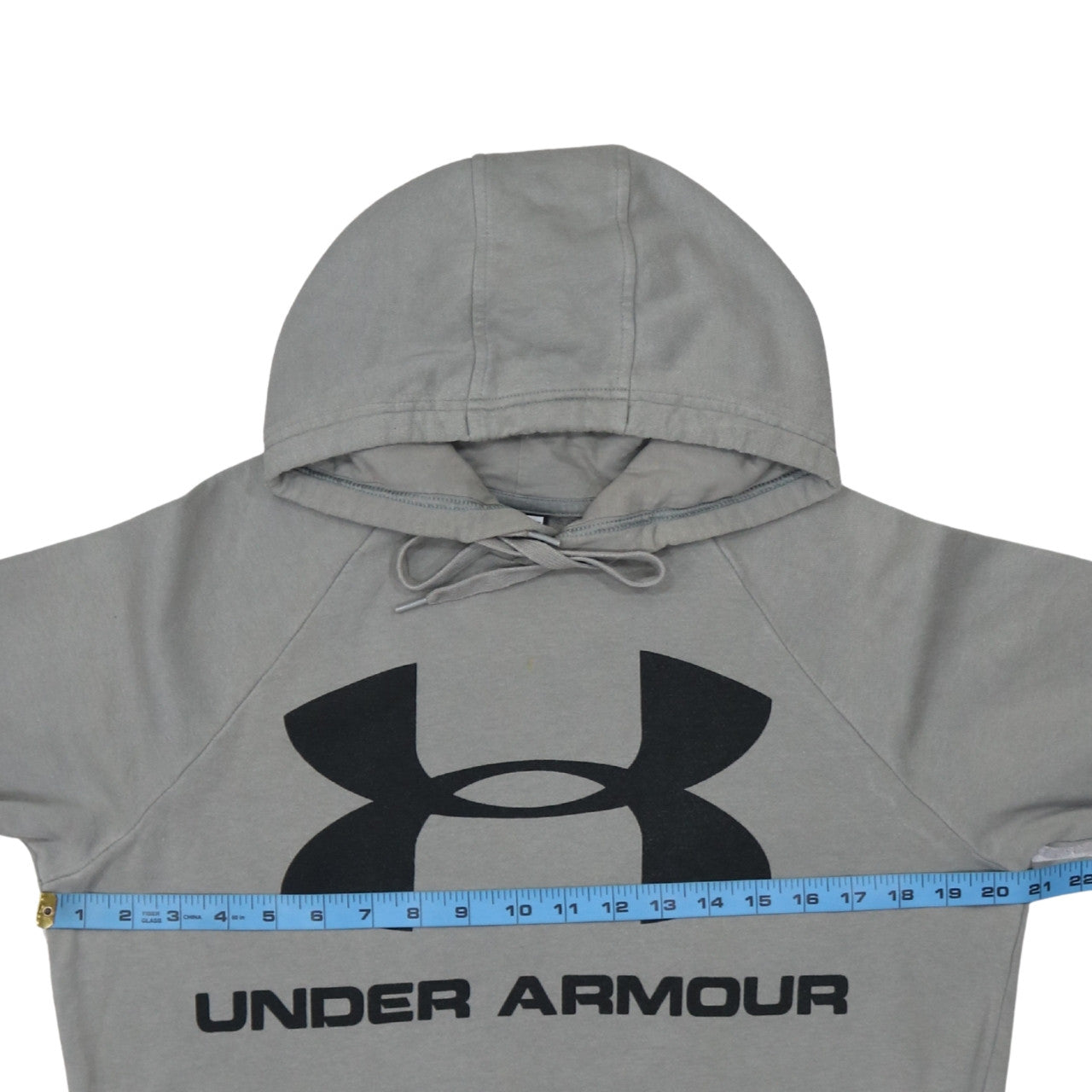 Under Armour Men's Grey Pullover Hoodie Small Logo Sportswear