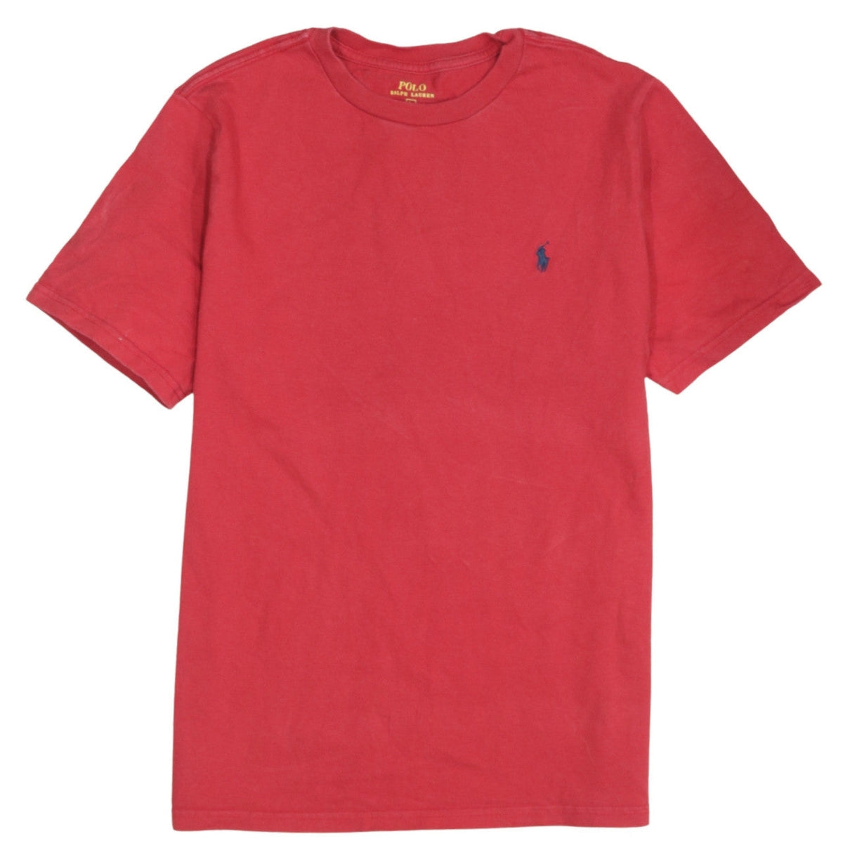 Ralph Lauren Boys Red Cotton Logo Short Sleeve T-Shirt Size L