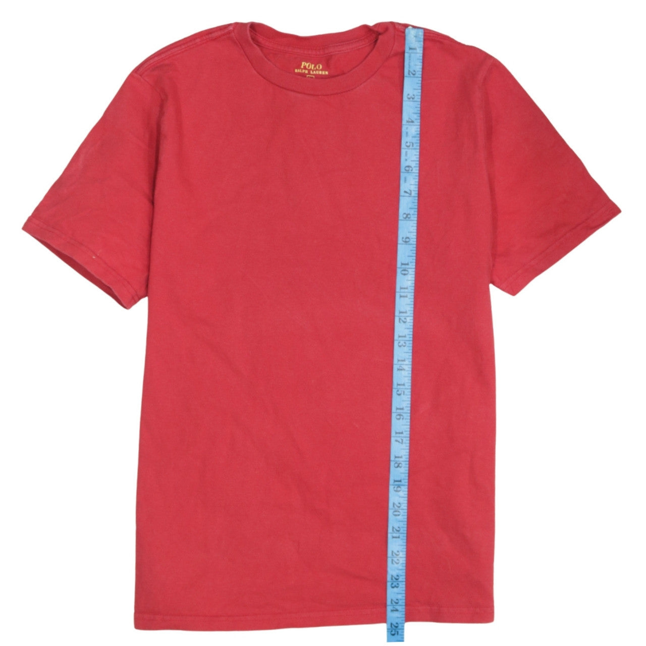 Ralph Lauren Boys Red Cotton Logo Short Sleeve T-Shirt Size L