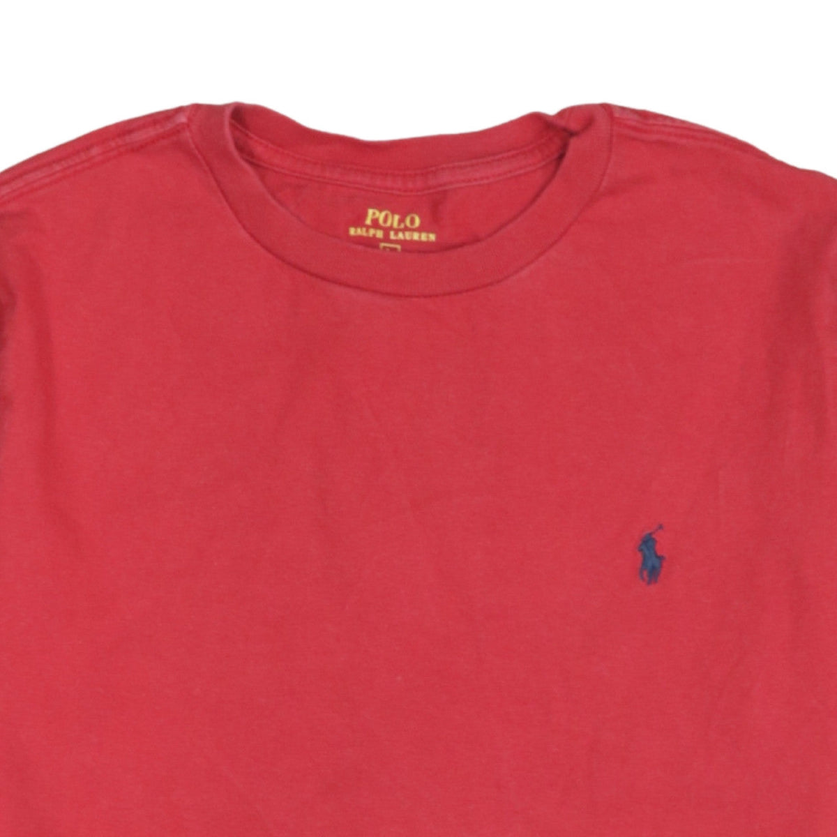 Ralph Lauren Boys Red Cotton Logo Short Sleeve T-Shirt Size L