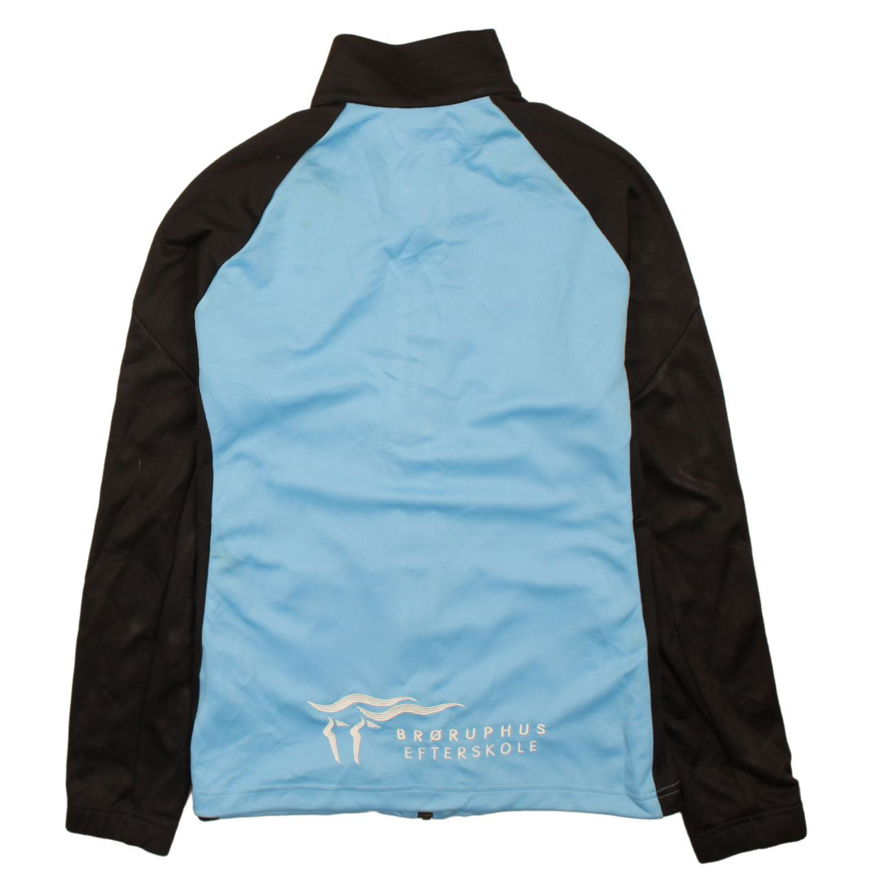 Adidas Women's Blue Black Full Zip Sweatshirt Size M 12-14 Sportswear