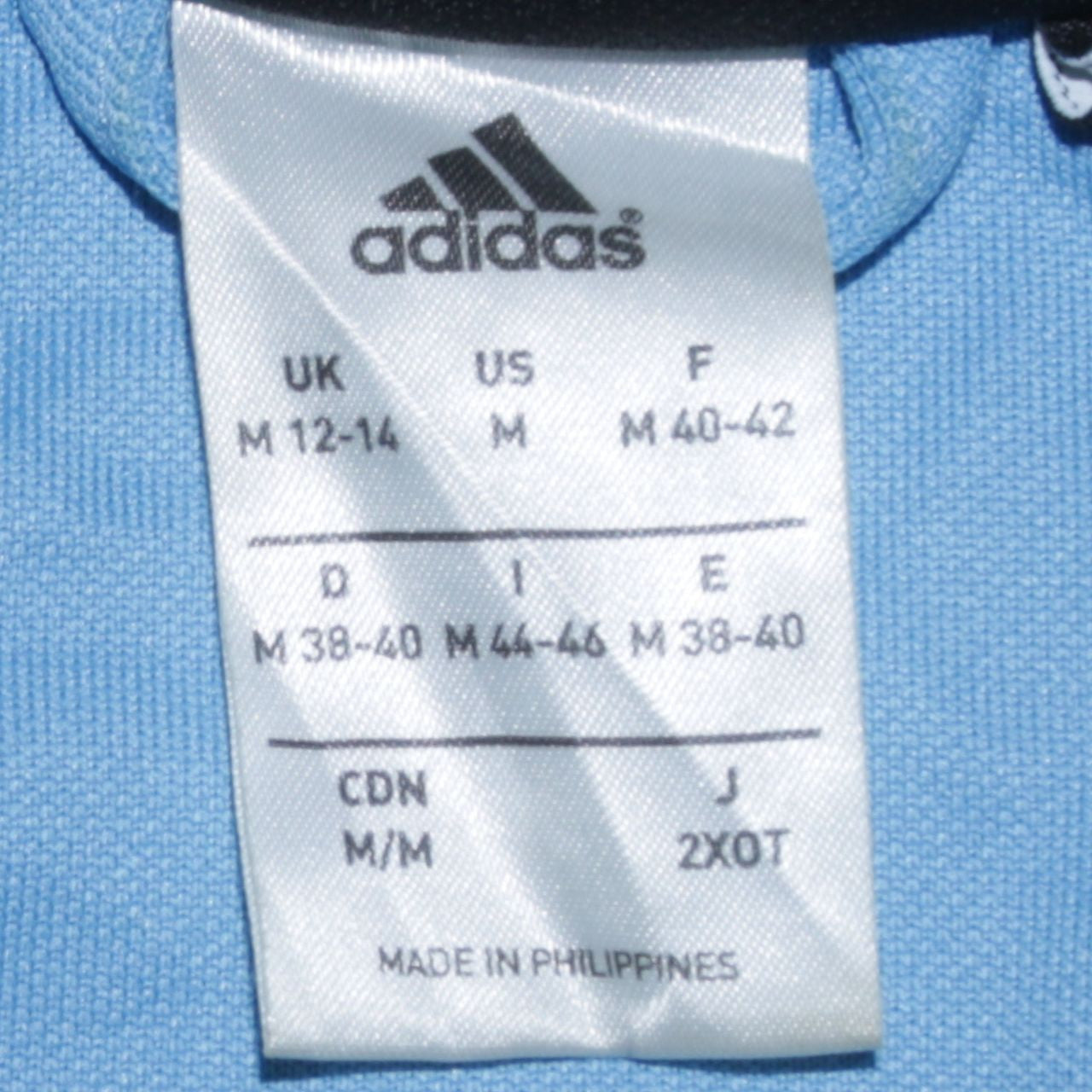 Adidas Women's Blue Black Full Zip Sweatshirt Size M 12-14 Sportswear