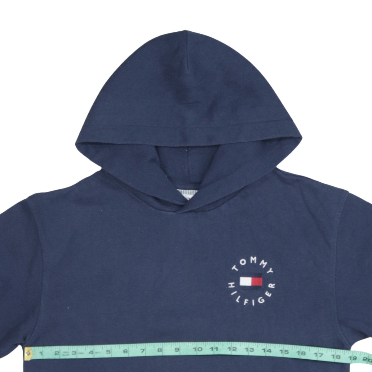 Tommy Hilfiger Boys Navy Blue Pullover Hoodie 164 Cotton Logo Design